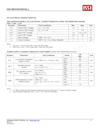 IS61WV25616EDALL-20BLI Datasheet Pagina 6