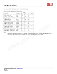 IS61WV25616EDALL-20BLI Datasheet Pagina 7