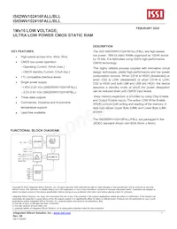 IS62WV102416FBLL-45BLI Datenblatt Cover