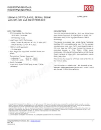 IS62WVS1288FBLL-20NLI Datasheet Cover