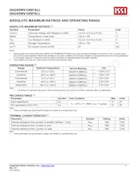 IS65WV1288FBLL-45HLA3 Datenblatt Seite 4