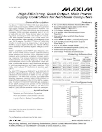 MAX1999EEI+TGC1 Datasheet Cover