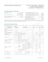 MAX4374TEUB+TG05 Datasheet Pagina 2