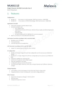 MLX81115KLQ-AAD-100-SP Datasheet Copertura