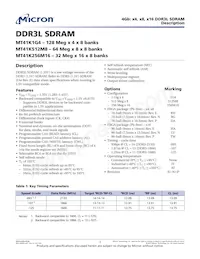 MT41K256M16TW-107:P TR Datasheet Copertura