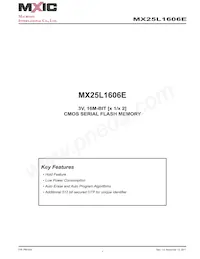 MX25L1606EPI-12G Datenblatt Cover