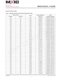 MX29GL128EUT2I-11G數據表 頁面 7