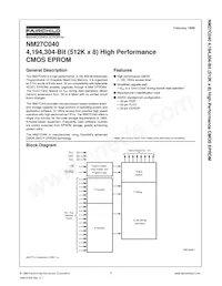 NM27C040V120 Datenblatt Cover