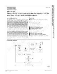 NM93CS66N Datasheet Copertura