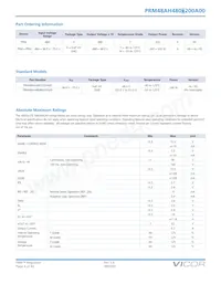 PRM48AH480M200A00 Datasheet Page 4
