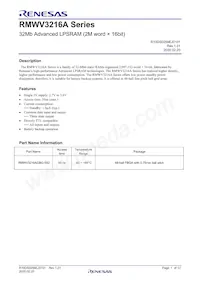 RMWV3216AGBG-5S2#KC0 Datasheet Copertura