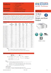 RP15-4815DA/P-HC Datenblatt Cover