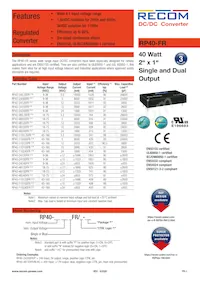 RP40-11024DFR/N-HC Datenblatt Cover