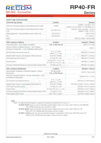 RP40-11024DFR/N-HC Datasheet Pagina 7