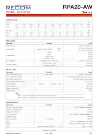 RPA20-2415DAW/P-HC Datasheet Pagina 5