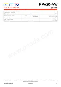 RPA20-2415DAW/P-HC Datasheet Pagina 9