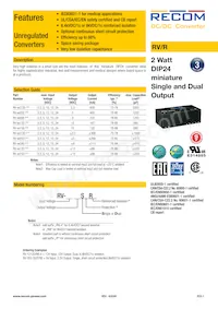 RV-3.315D/P/R8 Datasheet Cover