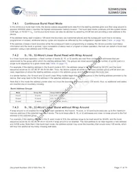 S29WS256N0SBFW012 Datenblatt Seite 17