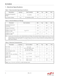 SI3484-A01-GMR Datasheet Pagina 4