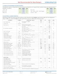 V048T240T012A Datasheet Page 2