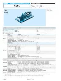 VAA1012 Datasheet Cover