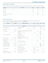 VTM48ET020M080A00 Datasheet Pagina 2