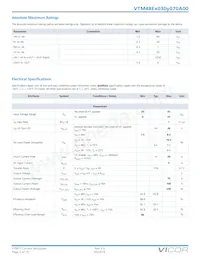 VTM48ET030M070A00 Datasheet Pagina 2