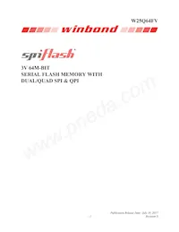 W25Q64FVZPJQ Datasheet Copertura