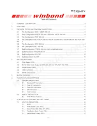 W25Q64FVZPJQ Datasheet Pagina 2