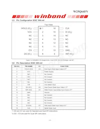 W25Q64FVZPJQ Datasheet Page 8