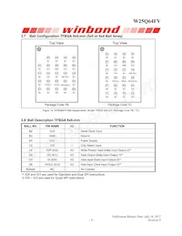 W25Q64FVZPJQ Datasheet Pagina 9