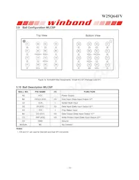 W25Q64FVZPJQ Datasheet Page 10