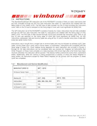 W25Q64FVZPJQ Datasheet Pagina 21