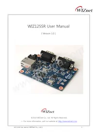 WIZ125SR Datenblatt Cover