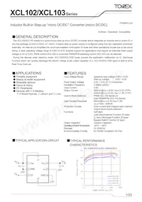 XCL103E553CR-G Datasheet Cover