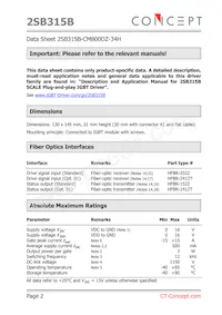 2SB315B-CM800DZ-34H Datasheet Pagina 2