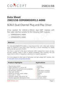 2SB315B-DIM800DDM12-A000 Datasheet Copertura