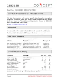 2SB315B-DIM800DDM12-A000 Datasheet Pagina 2