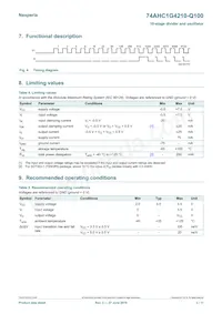 74AHC1G4210GW-Q10H Datasheet Page 3