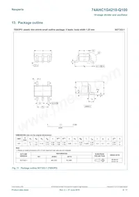 74AHC1G4210GW-Q10H Datasheet Page 8