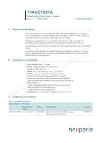 74AHCT541APWJ Datasheet Copertura