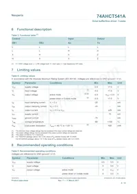 74AHCT541APWJ Datasheet Pagina 4