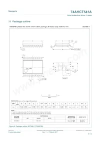 74AHCT541APWJ Datasheet Pagina 9