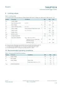 74AUP1G14GN Datasheet Page 5