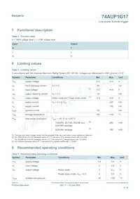 74AUP1G17GN Datasheet Pagina 4