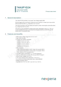 74AUP1G34GN Datasheet Copertura