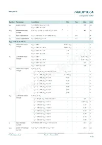 74AUP1G34GN數據表 頁面 7