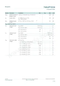 74AUP1G34GN Datasheet Pagina 8