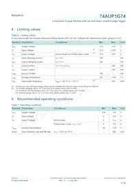 74AUP1G74GD Datasheet Page 6