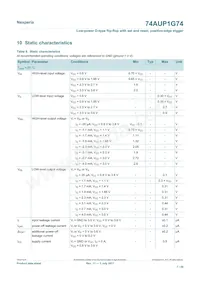 74AUP1G74GD Datasheet Pagina 7